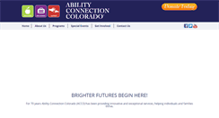 Desktop Screenshot of abilityconnectioncolorado.org