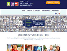 Tablet Screenshot of abilityconnectioncolorado.org